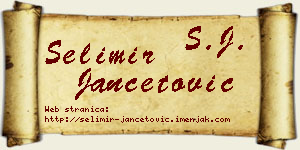 Selimir Jančetović vizit kartica